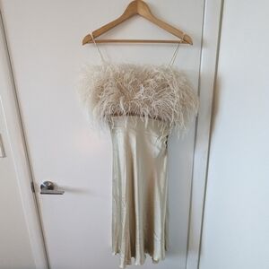 Nicole Miller Collection Feather Dress